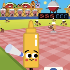 Doodle Baseball 4th of July